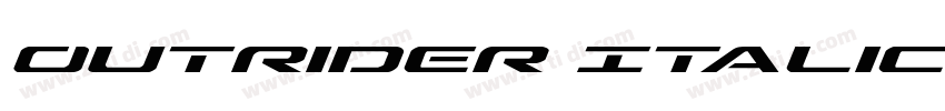 Outrider Italic Ital字体转换